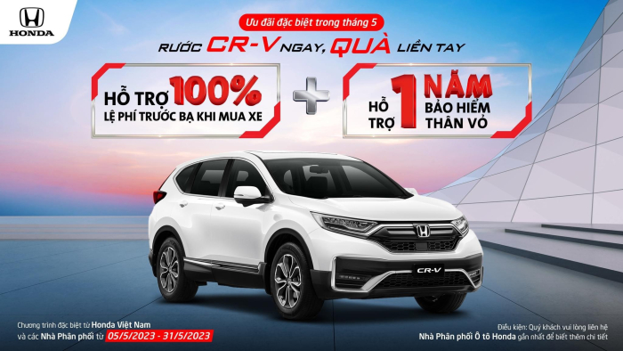 HONDA CR-V ƯU ĐÃI ĐẶC BIỆT TRONG THÁNG 05